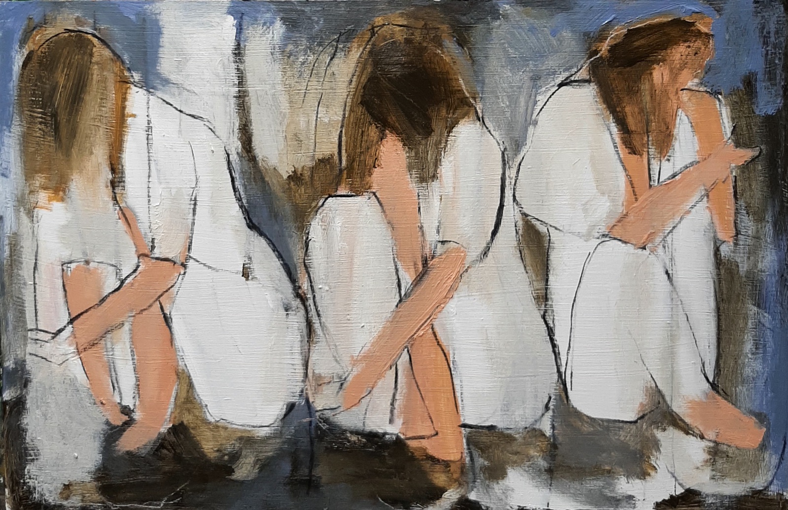 zittende vrouwen