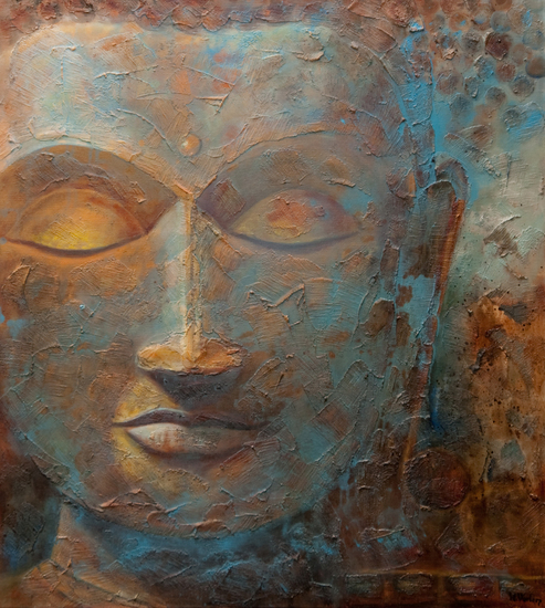 Buddha (blauw)