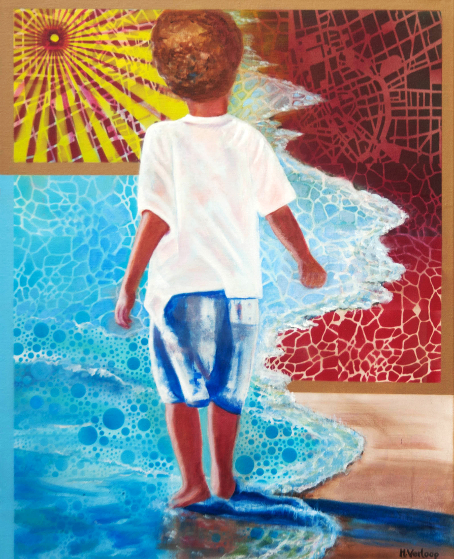 Jongetje op het strand