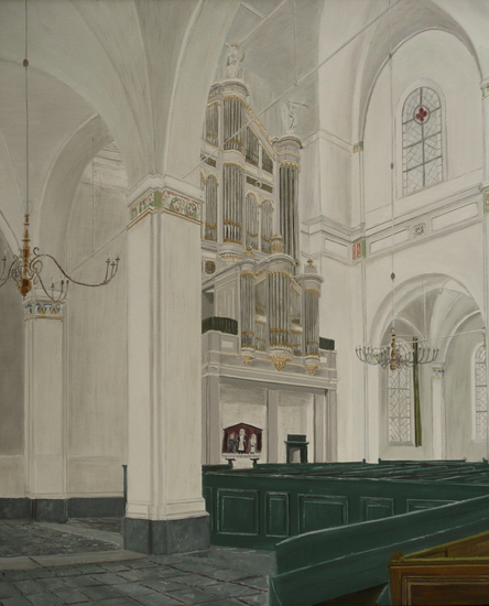 Het orgel van de Grotekerk in Gorinchem