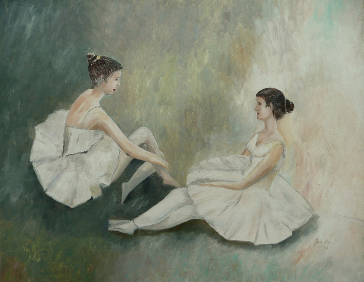 Twee balletdanseressen