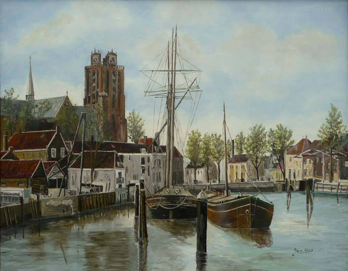 Nieuwe haven Dordrecht omstreeks 1905