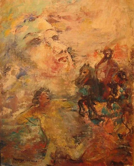 droom (ruiter met paard)