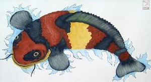 Koi karpers in Aqarel