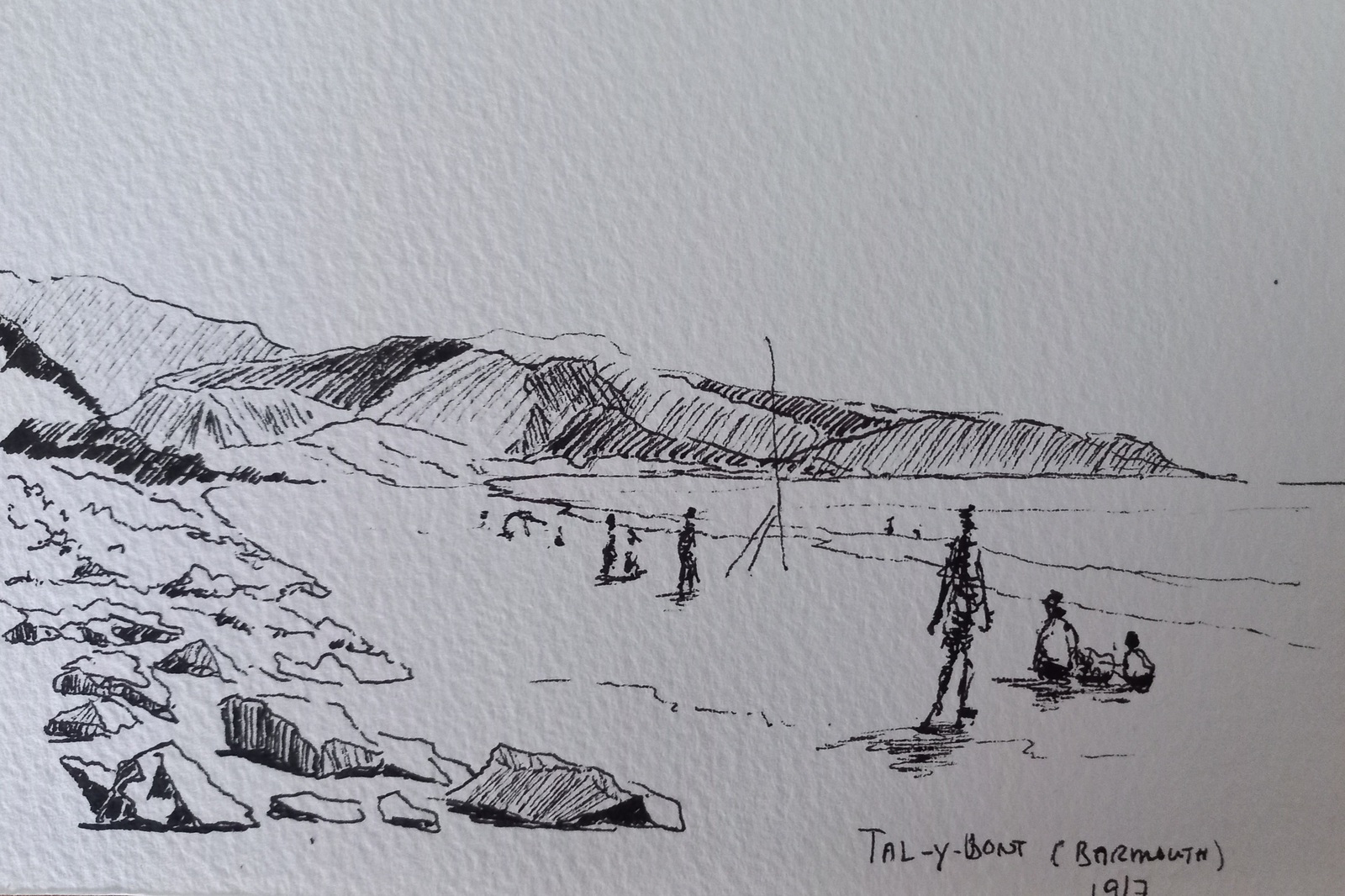 Drawing Tal-y-bont Barmouth