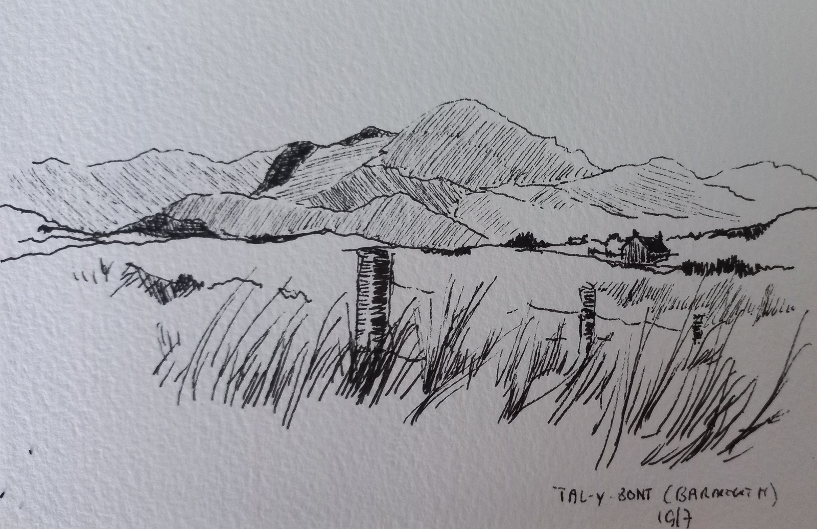 Drawing Tal-y-bont Barmouth ll