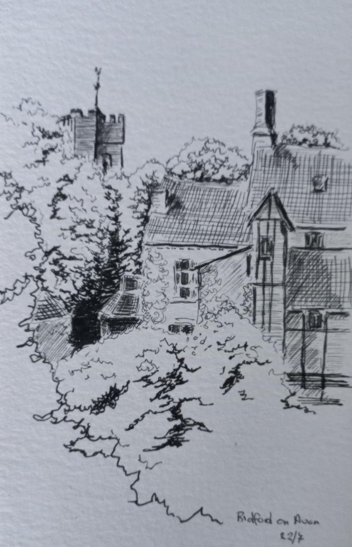 Drawing Bidford on Avon UK