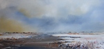 Hollandse winterlandschappen in olieverf, realistisch geschilderd maar met een moderne eigen gezicht, kenmerkend voor deze schilder