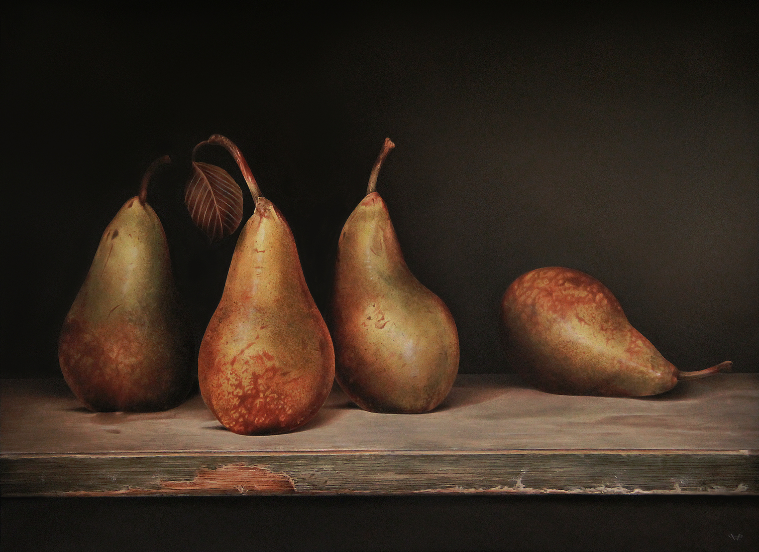 Stilleven met peren.