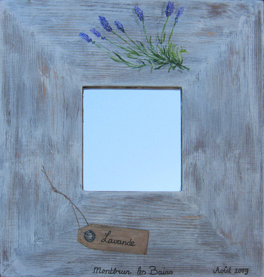 spiegel met lavendel