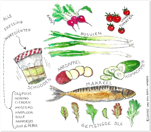 Maaltijdsalade met Vis