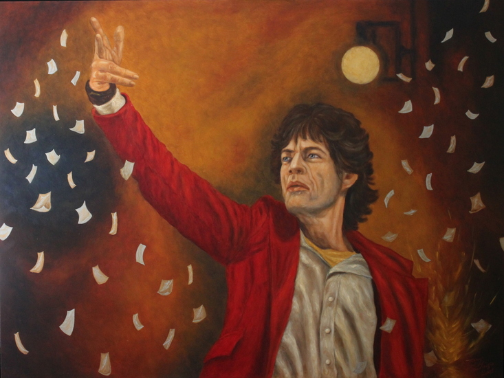 Portret Mick Jagger