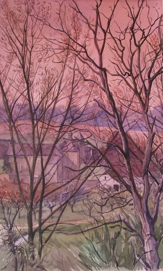 my village in cloudy day