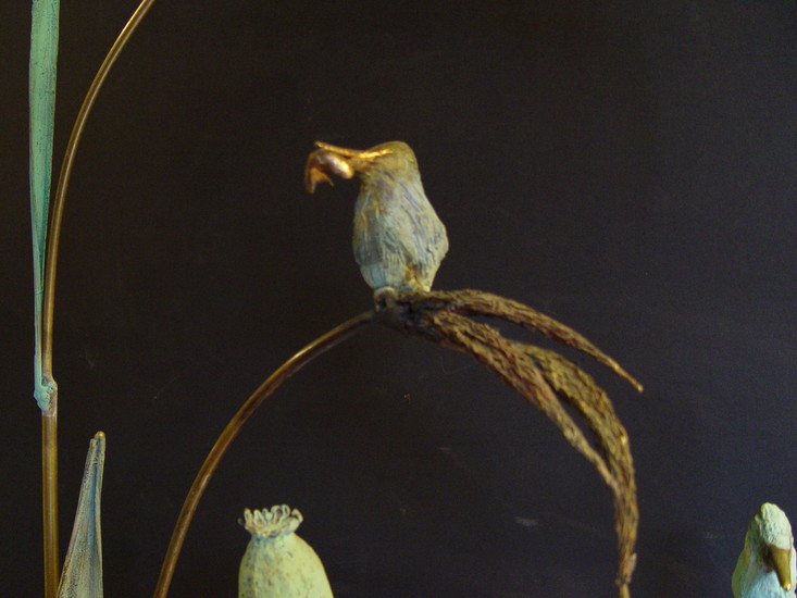 ijsvogeltje op pluim