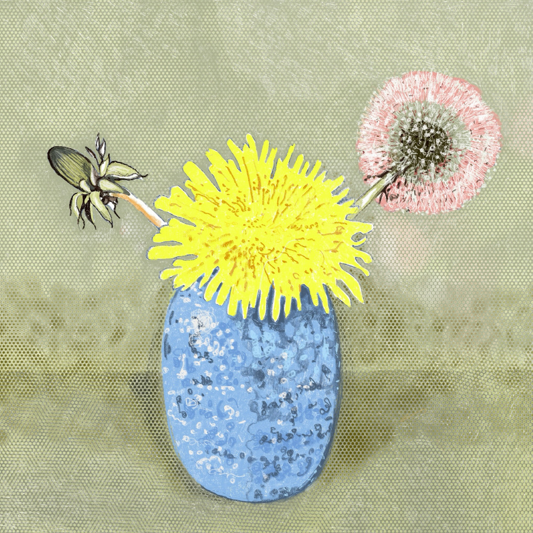 Vaasje Paardenbloem