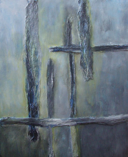 compositie grijs, geel, blauw 2