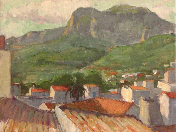 daken van een Spaans dorp