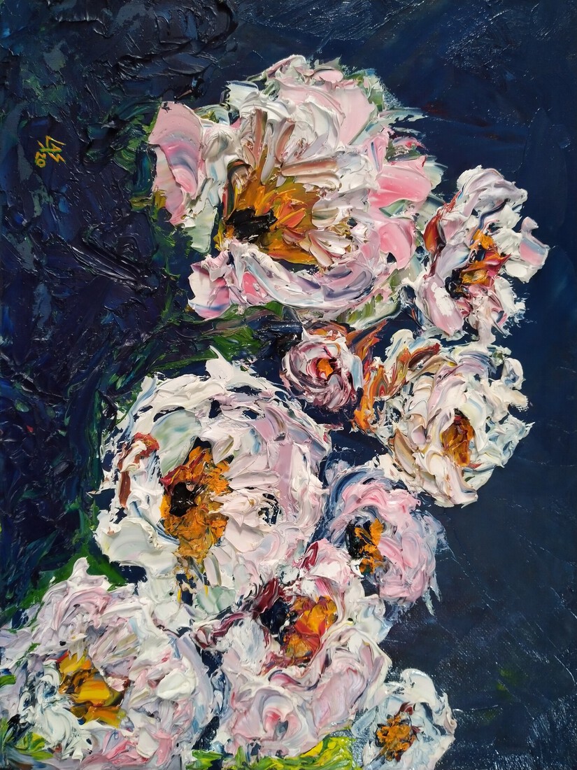 MY FIRST PALETTE-KNIFE-PAINTING