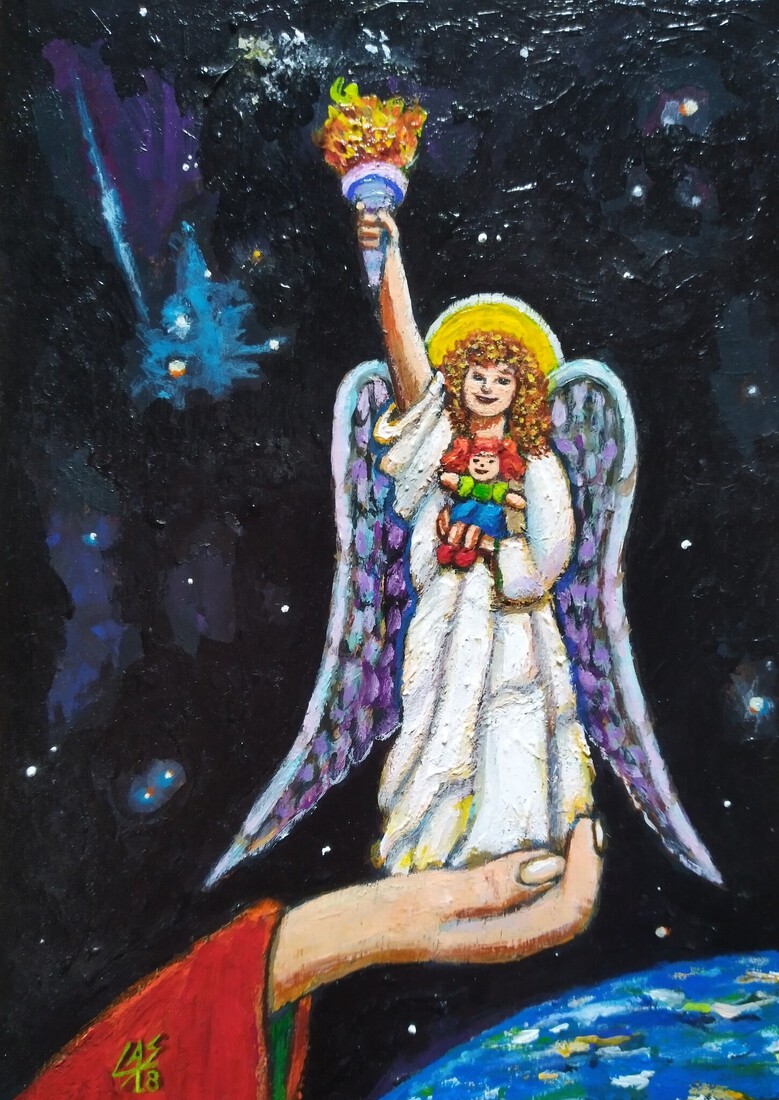 L'ANGE ET LA POUPÉE DE LA PAIX