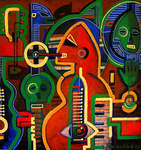 Schilderijen in acryl op doek