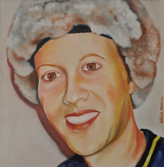 Jonge man met bontmuts