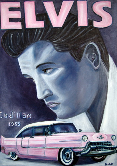 Cadillac 1955 (met Elvis)