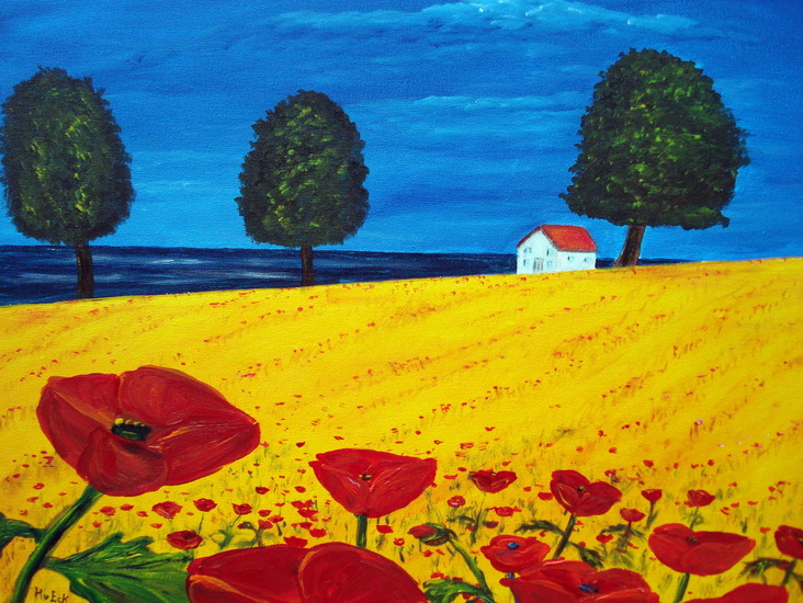 Huis op de heuvel (toscane)