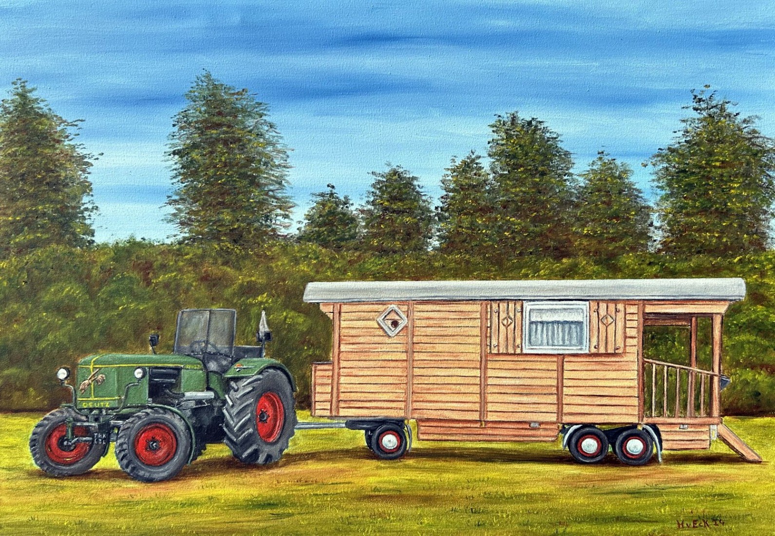 Deutz 1958 met woonwagen