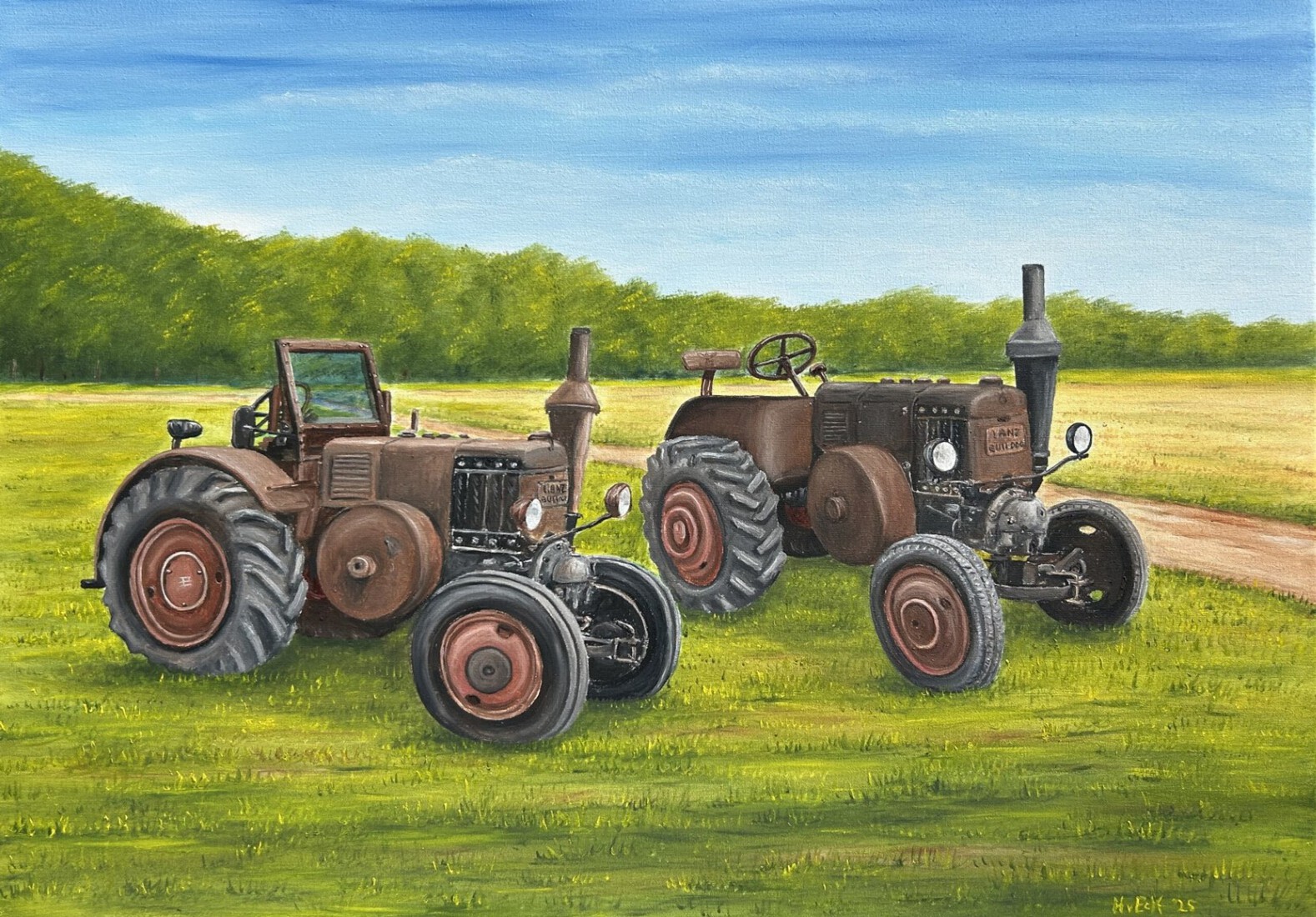 Lanz Bulldog 1936 en Lanz Bulldog 1937 (2) 