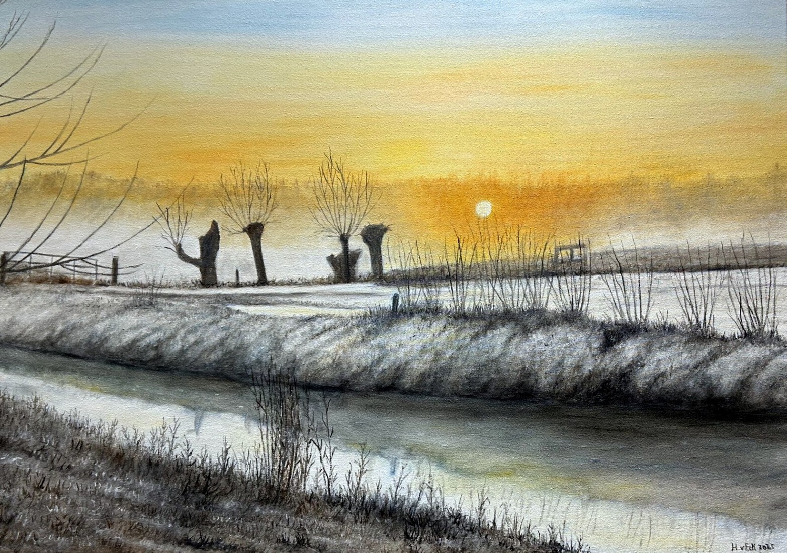 Winterlandschap in de Peel