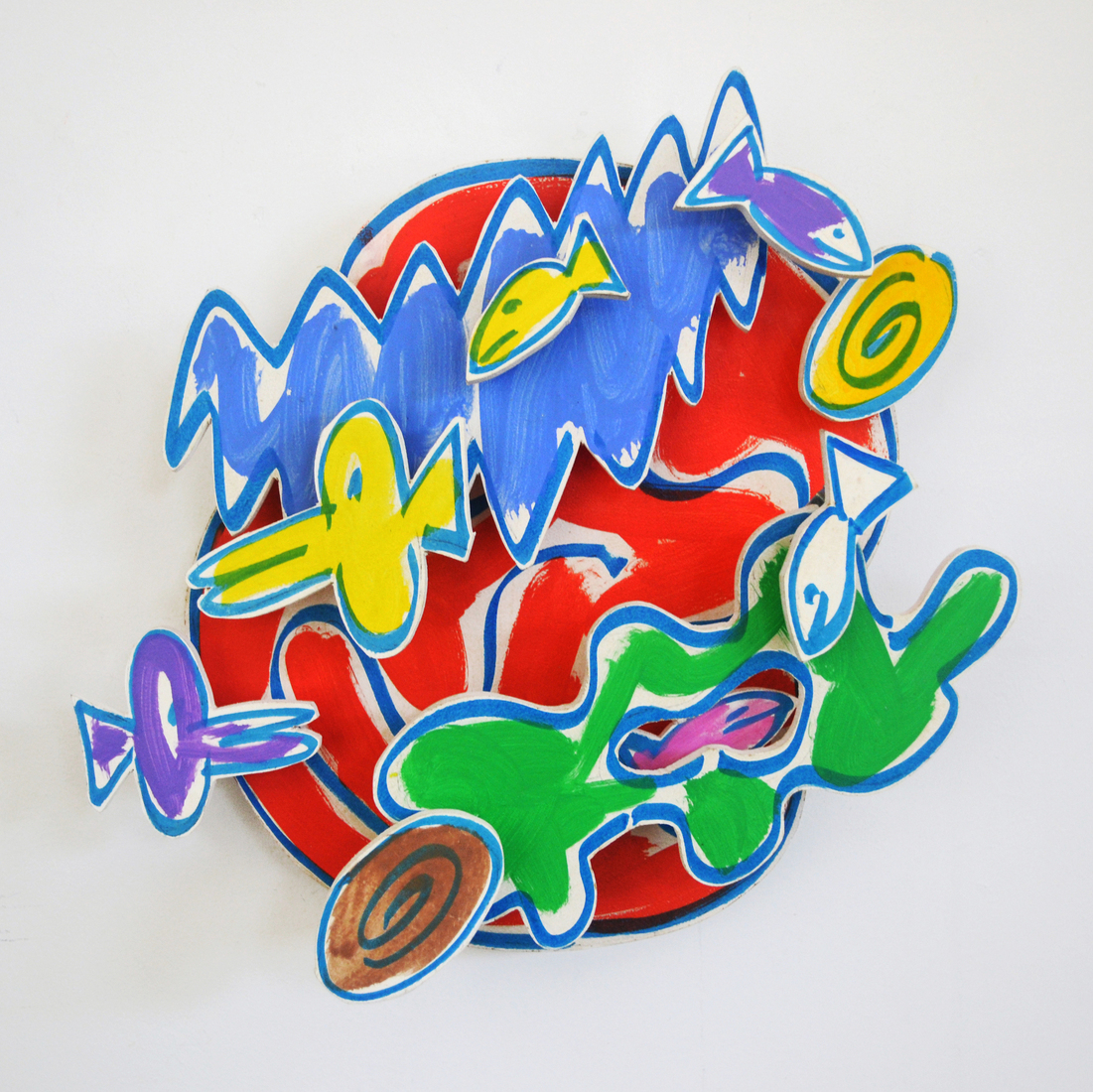 Vissen en roraal (rood)