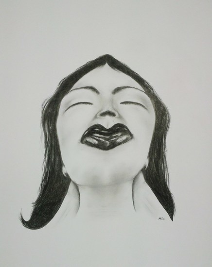 Woman with black hair, variation