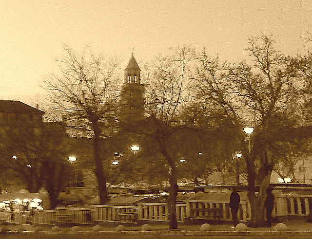 Split, sepia, Croatia