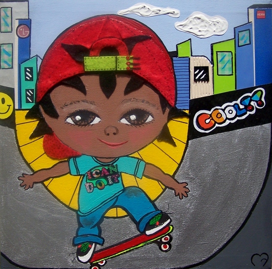 Skateboard jongetje