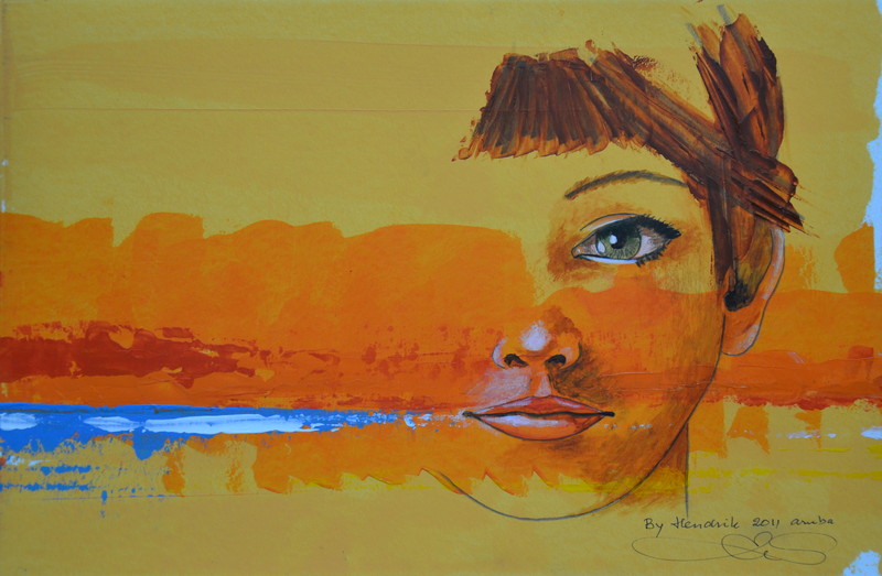 open horizon green eyed boy