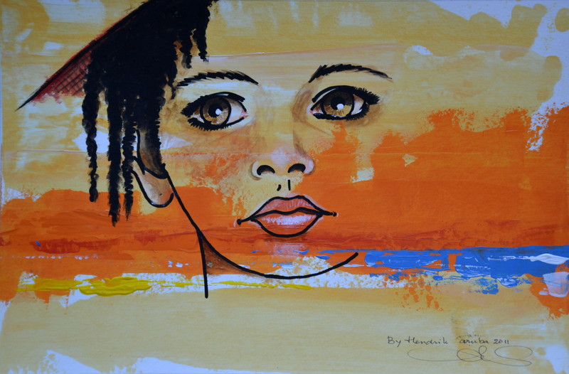 open horizon girl with dreadlocks