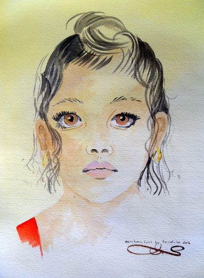 Aruban girl by Hendrik