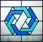 Bij mathematische panelen is er een strakke vormgeving met cirkels, rechthoeken en vaak met een ingebouwde visuele illusie.