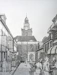 het is weer een uitdaging ook stadsgezichten te tekenen .heb dat in opdracht gedaan en vind het een boeiend bezichheid.