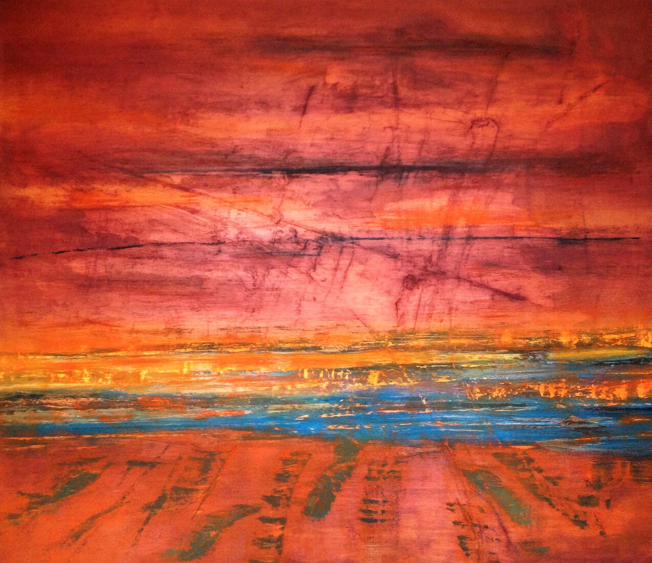 Zonsondergang  Noorzee