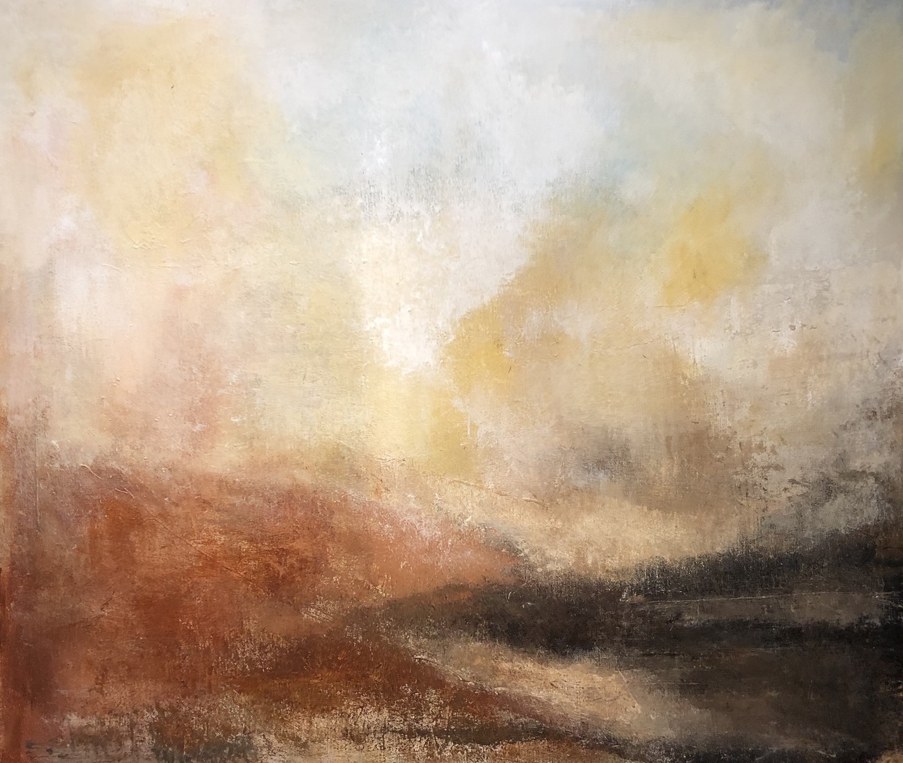 Abstractie van heuvel landschap