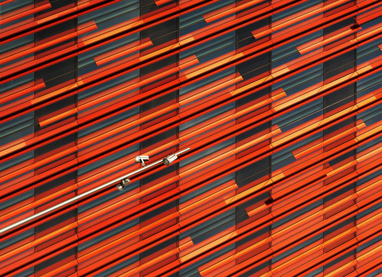 Red stripes overcast