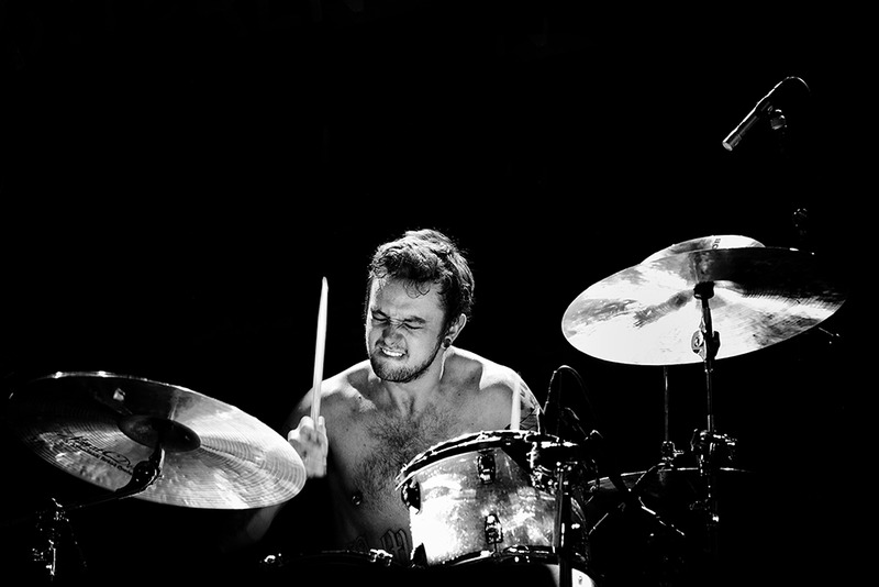 Drummer Simon MC Bride