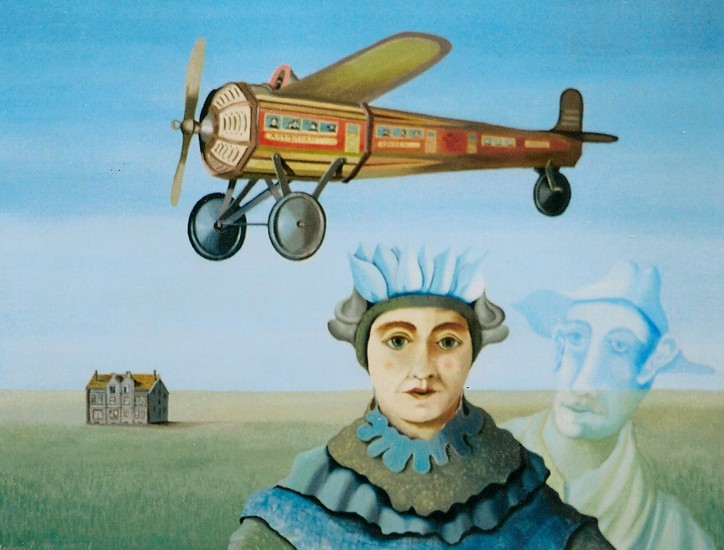 De vrouw en de piloot.