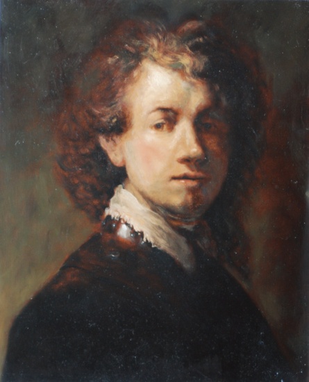 kopie zelfportret Rembrandt