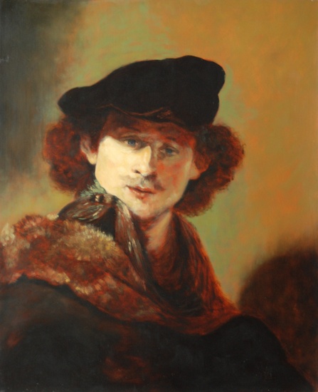 kopie zelfportret Rembrandt