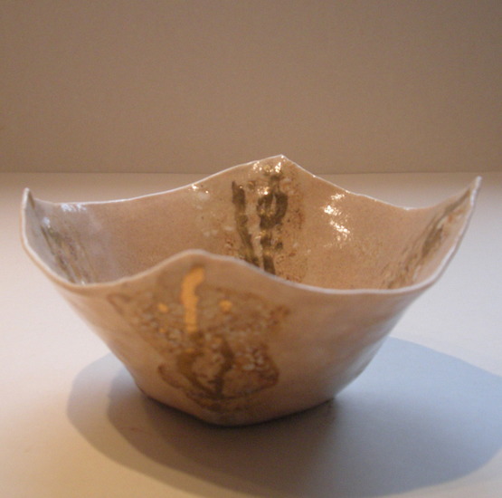 schaaltje met goudluster