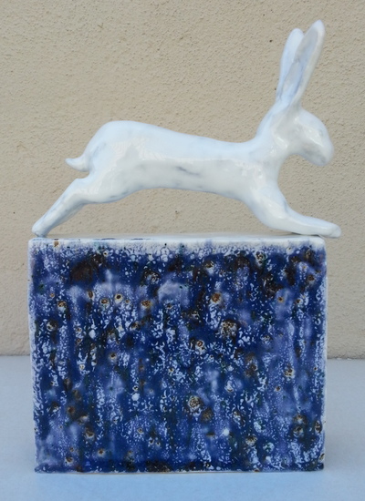 sprong over het water