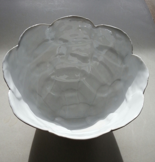 schaal met schulprand