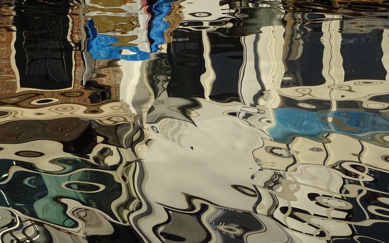 White, grey and blue